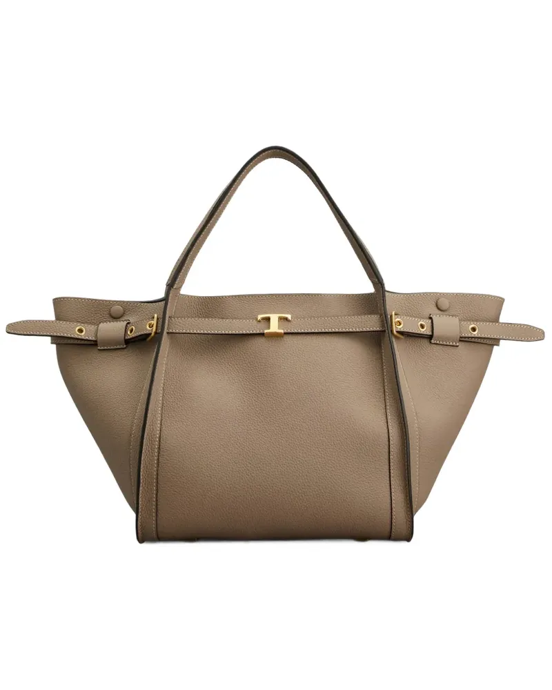 TOD'S Tote Bag mit Schnallenriemen - Nude Nude