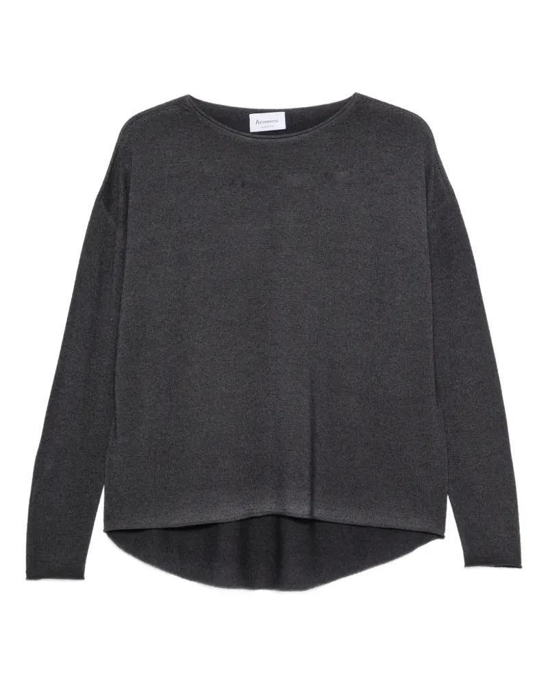 Arovescio Pullover mit tiefen Schultern - Grau Grau