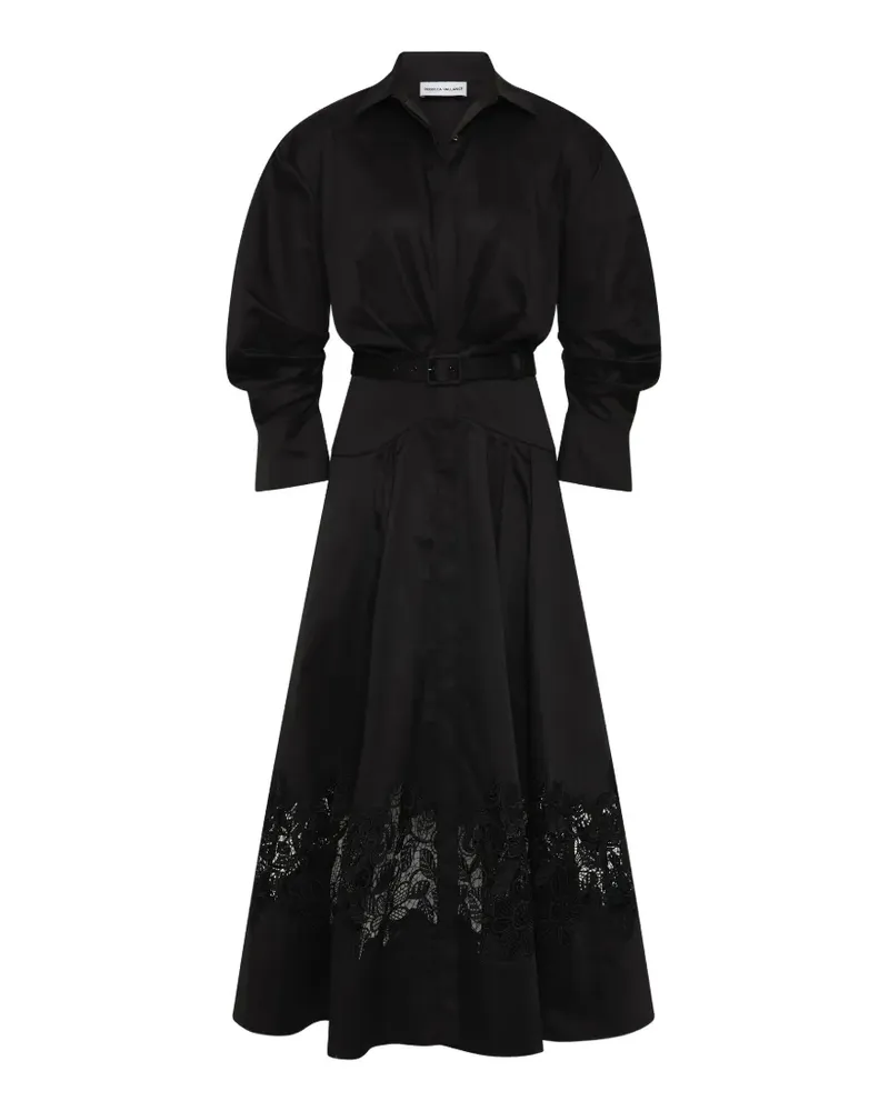 Rebecca Vallance Clarinelle Midikleid - Schwarz Schwarz
