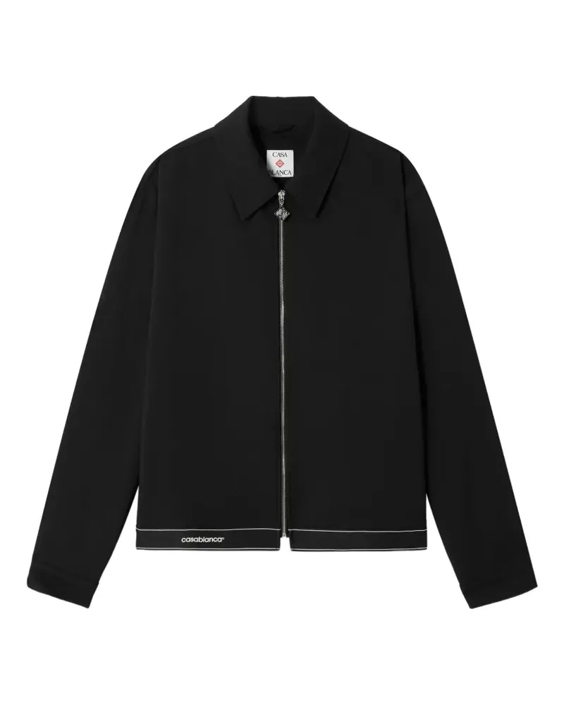 Casablanca Paris Jacke mit Logo-Stickerei - Schwarz Schwarz