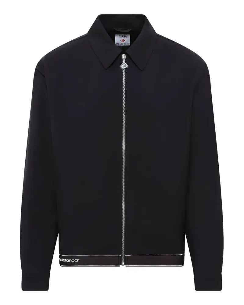 Casablanca Paris Jacke mit Logo-Stickerei - Schwarz Schwarz