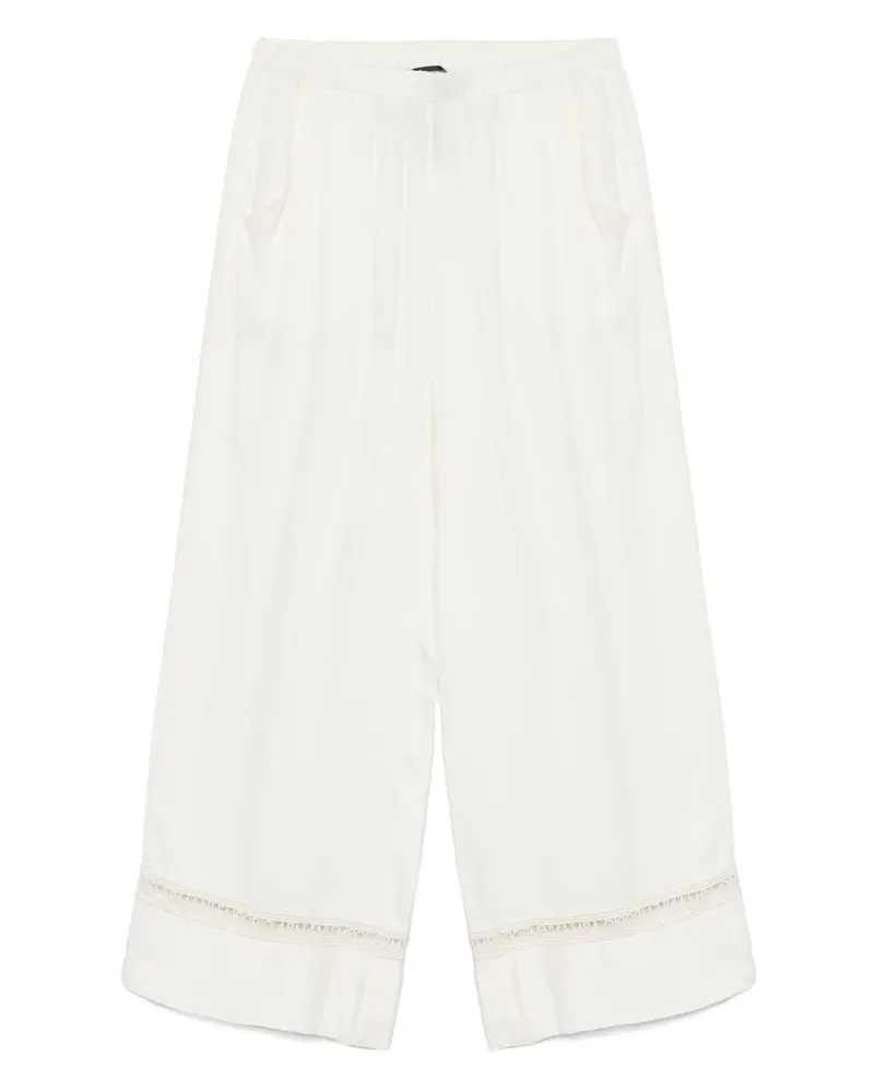 Emporio Armani Hose mit Logo-Bund - Weiß Weiß