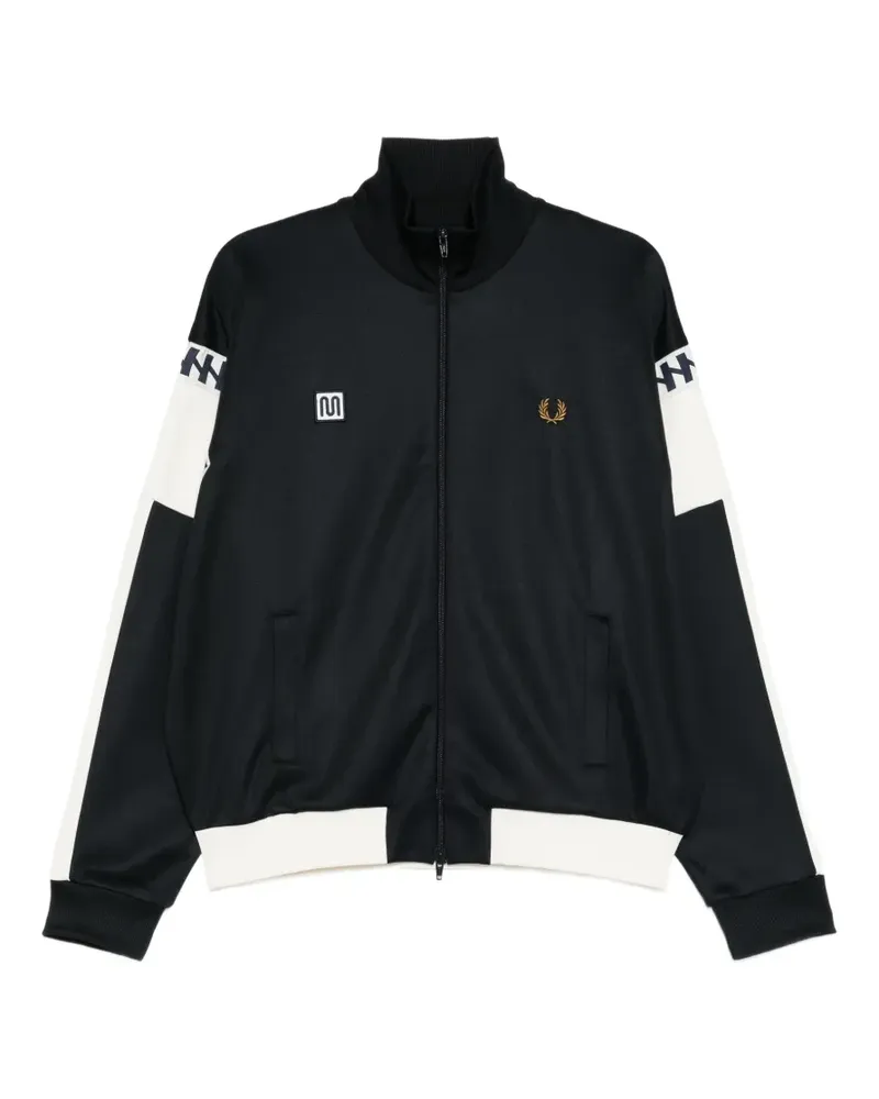 Fred Perry logo-embroidered colour-block sweater - Blau Blau