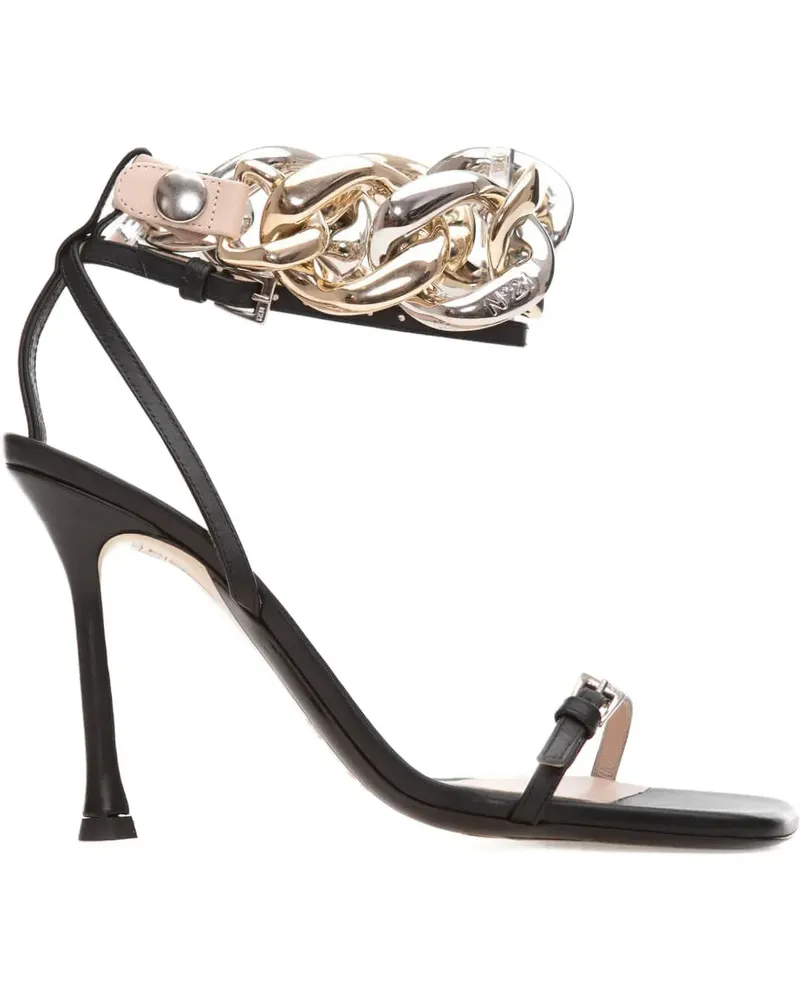 N° 21 Sandalen mit Kettendetail - Schwarz Schwarz