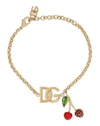 Dolce & Gabbana Kettenarmband mit Logo-Anhänger Gold