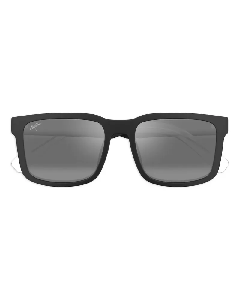 Maui Jim Sonnenbrille mit eckigem Gestell - Schwarz Schwarz