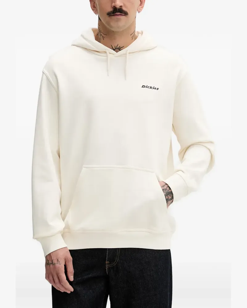 Dickies Loretto logo-embroidered drawstring hoodie - Nude Nude