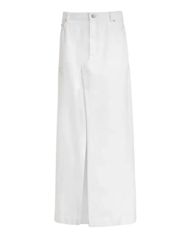 Dolce & Gabbana Langer Jeansrock - Weiß Weiß