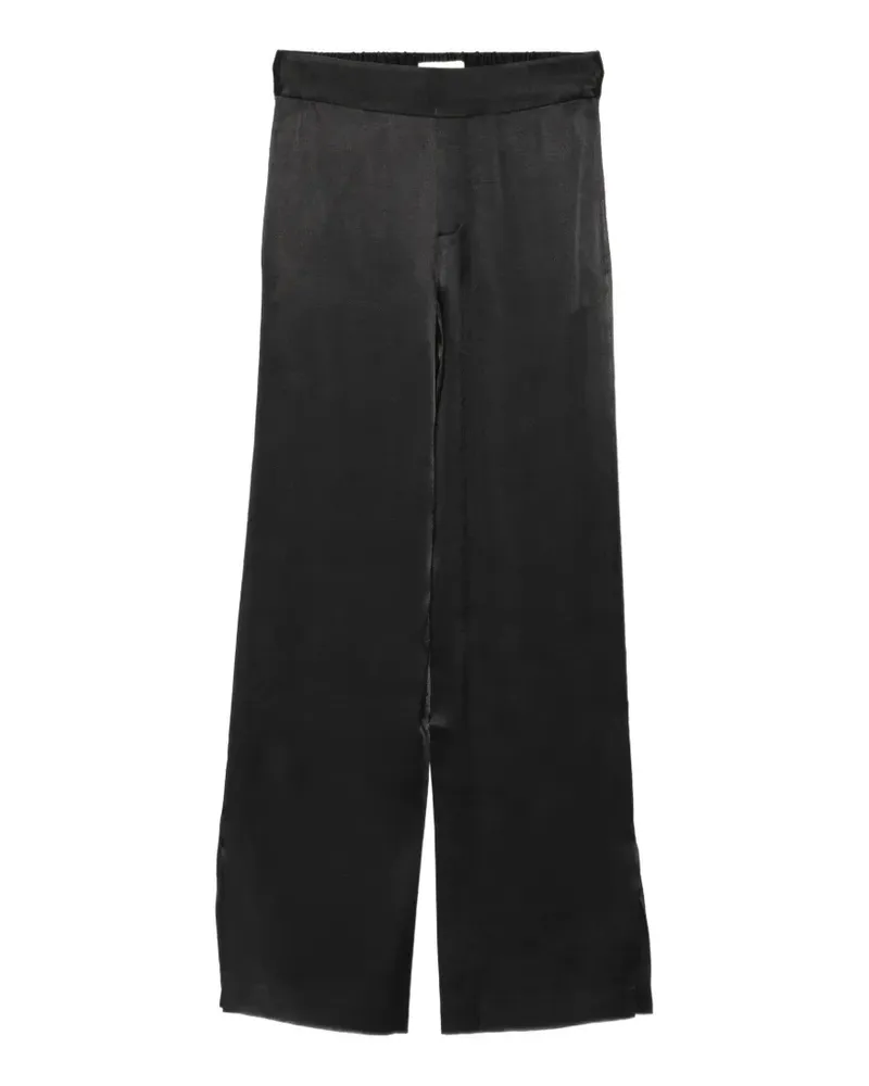 Lisa Yang Hose mit Satin-Finish - Schwarz Schwarz
