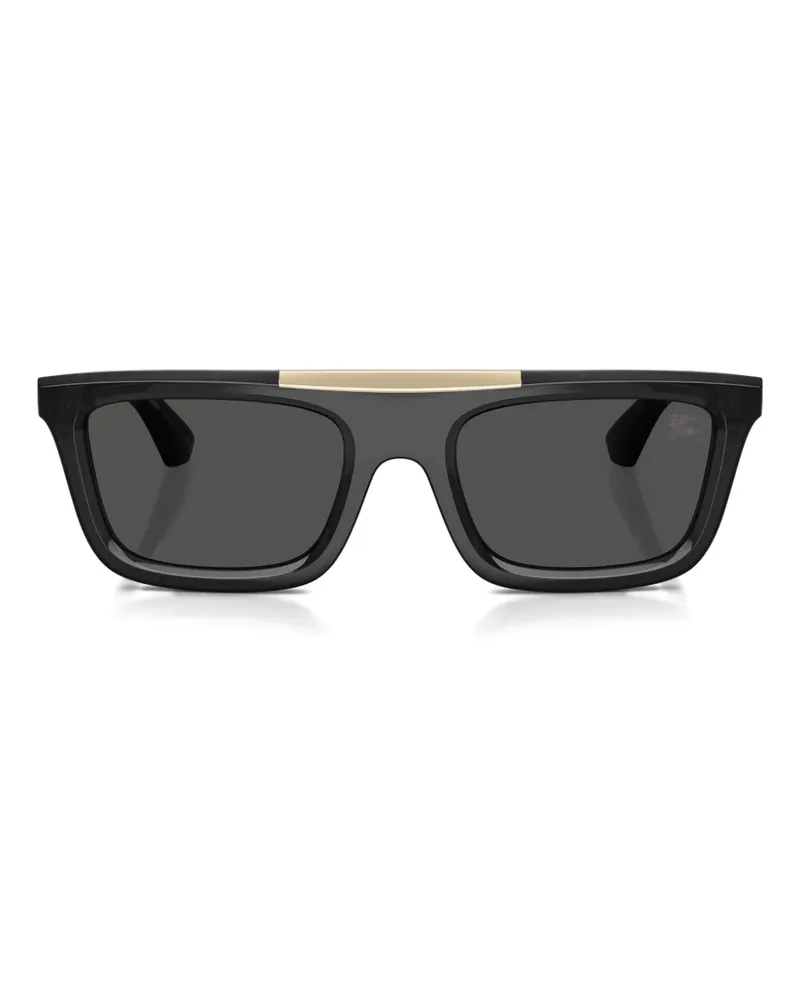 Burberry Sonnenbrille mit eckigem Gestell - Grau Grau