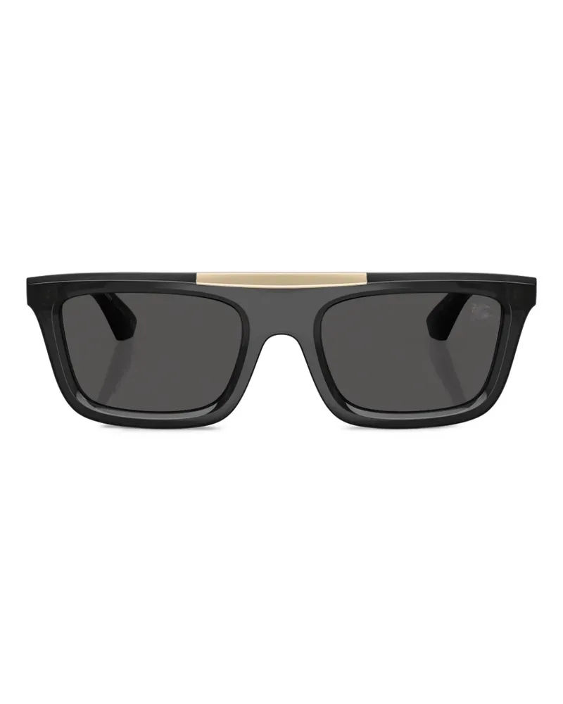 Burberry Sonnenbrille mit eckigem Gestell - Grau Grau