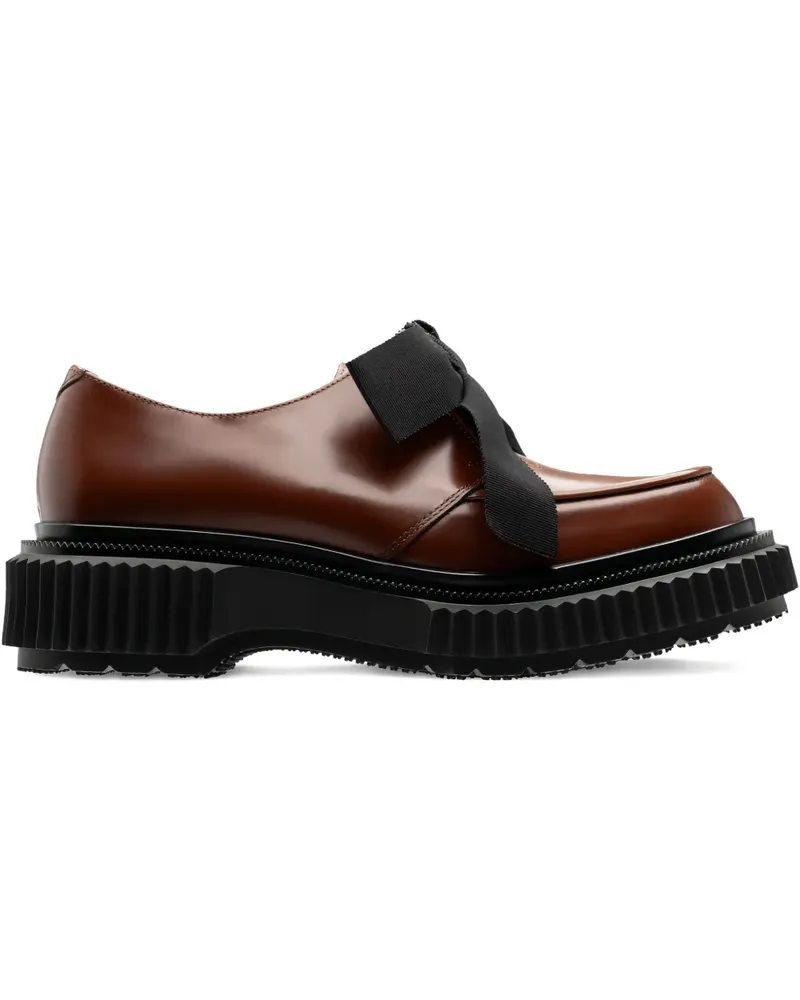 Adieu Paris ribbon platform berby shoes - Braun Braun