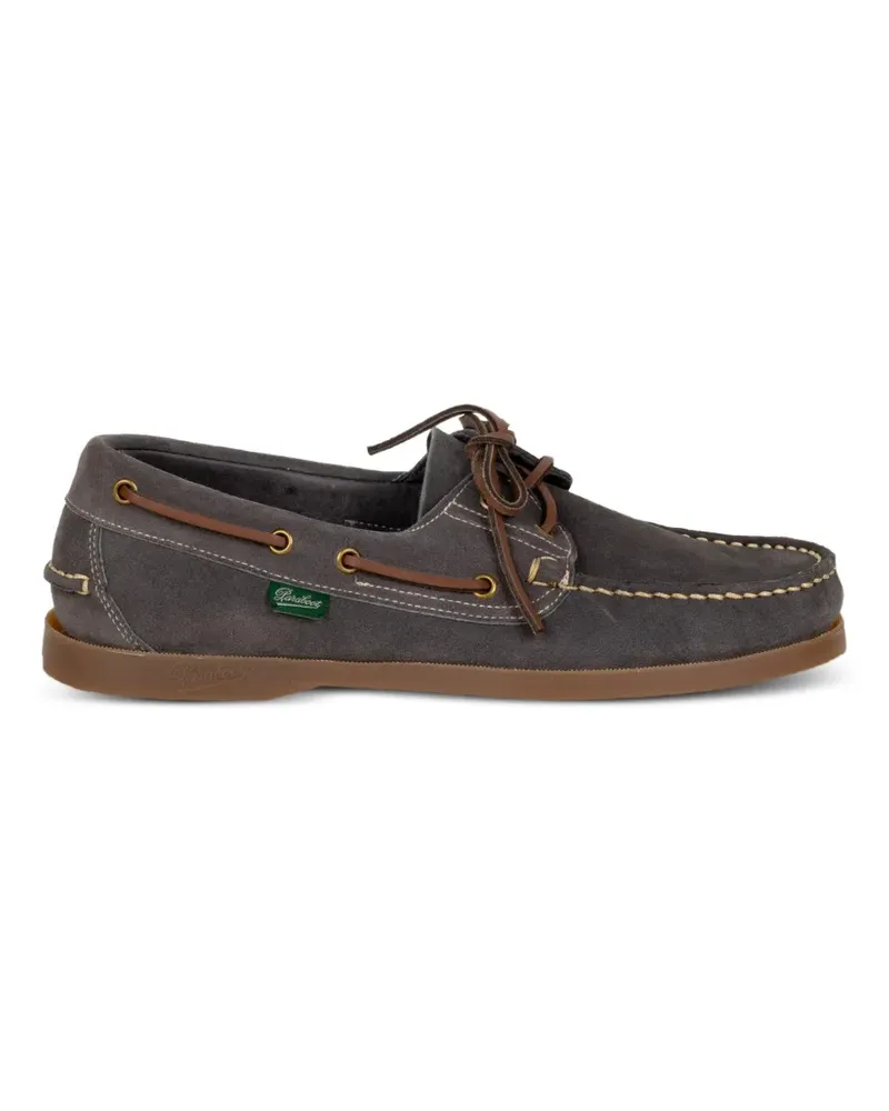 Paraboot lace-up suede boat shoes - Grau Grau