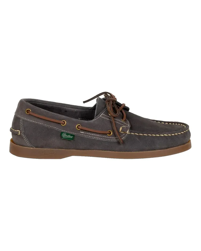 Paraboot lace-up suede boat shoes - Grau Grau