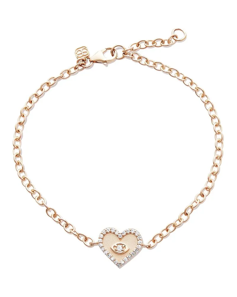 Sydney Evan Armband Mit 14kt Evil Eye GelbgoldanhäNger Gold