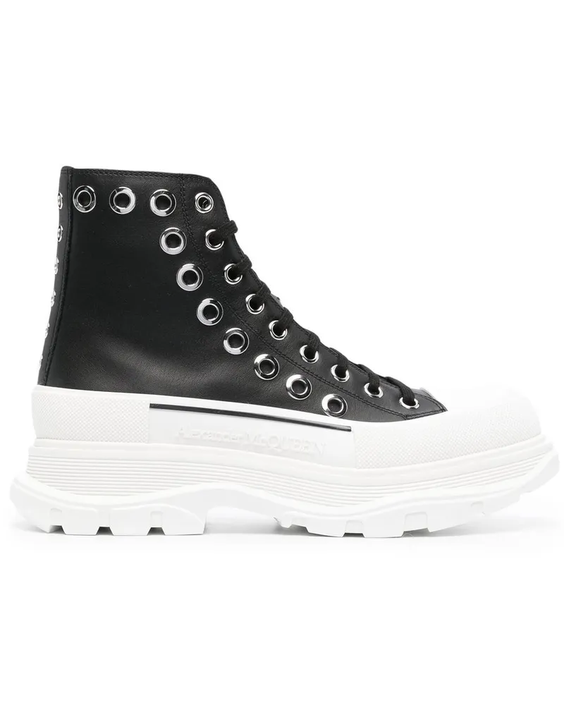 Alexander McQueen Joey Sneakers mit Ösendetail - Schwarz Schwarz