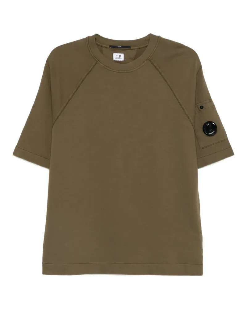 C.P. Company T-Shirt mit aufgesetzter Tasche - Grün Grün