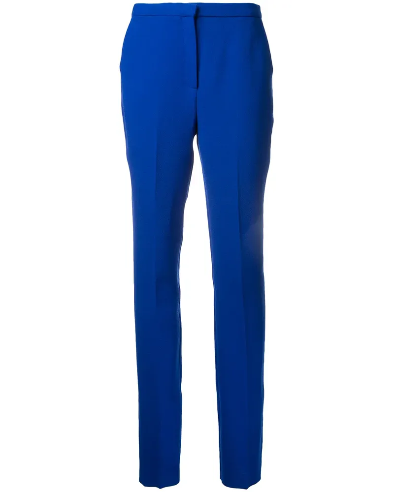 Mary Katrantzou Wollhose mit schmalem Bein - Blau Blau