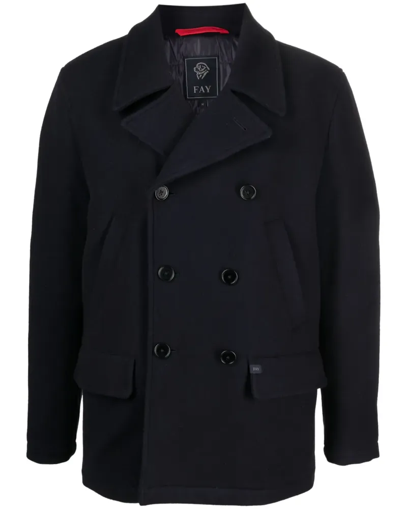 Fay Karierte Cabanjacke - Blau Blau