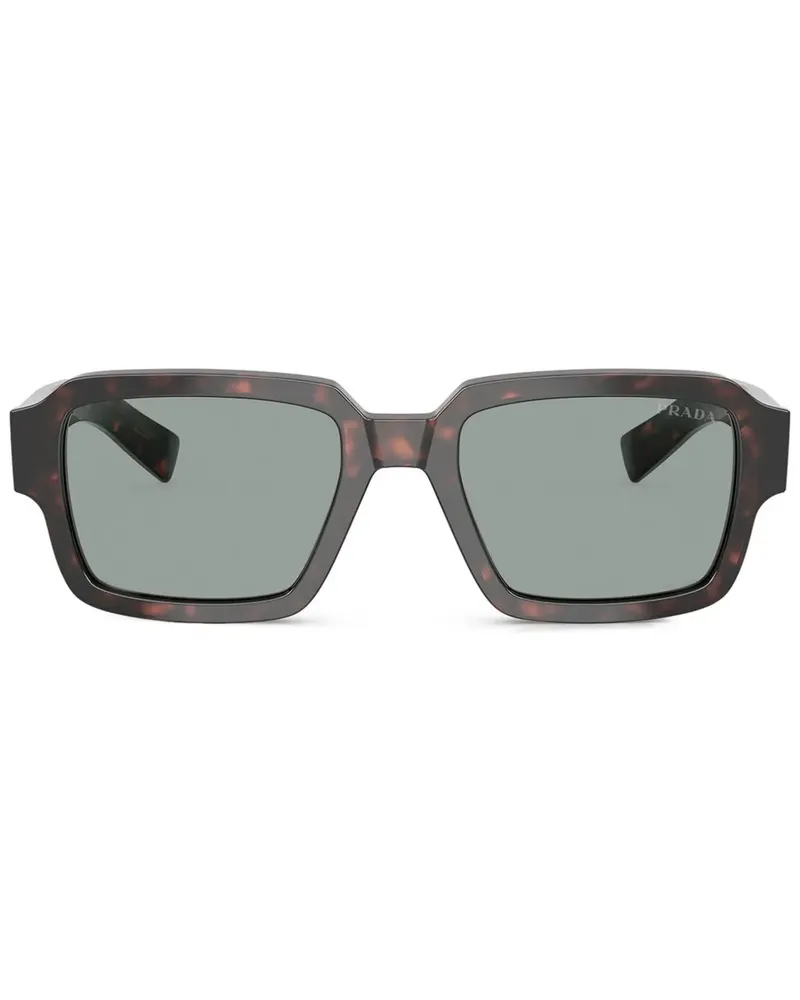 Prada Sonnenbrille mit Logo - Braun Braun