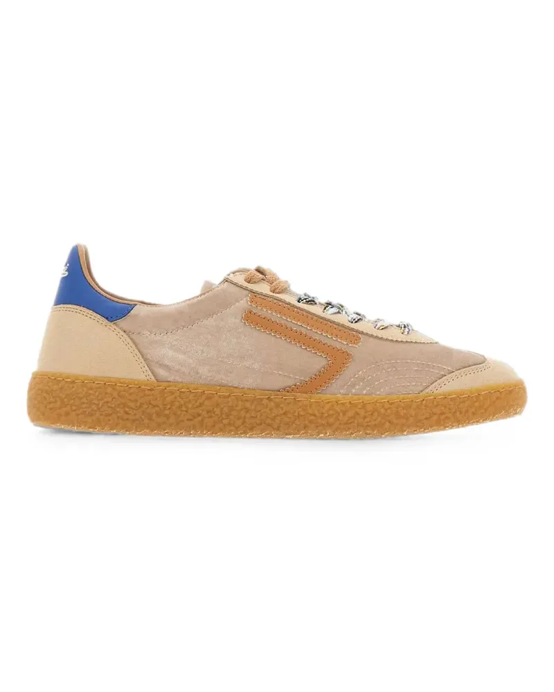 Puraai 6.01 XS velvet-effect sneakers - Nude Nude