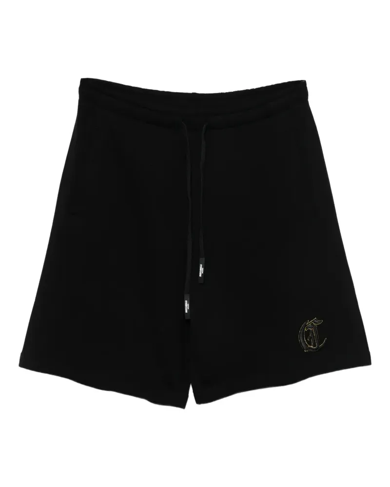Just Cavalli Bestickte Joggingshorts - Schwarz Schwarz
