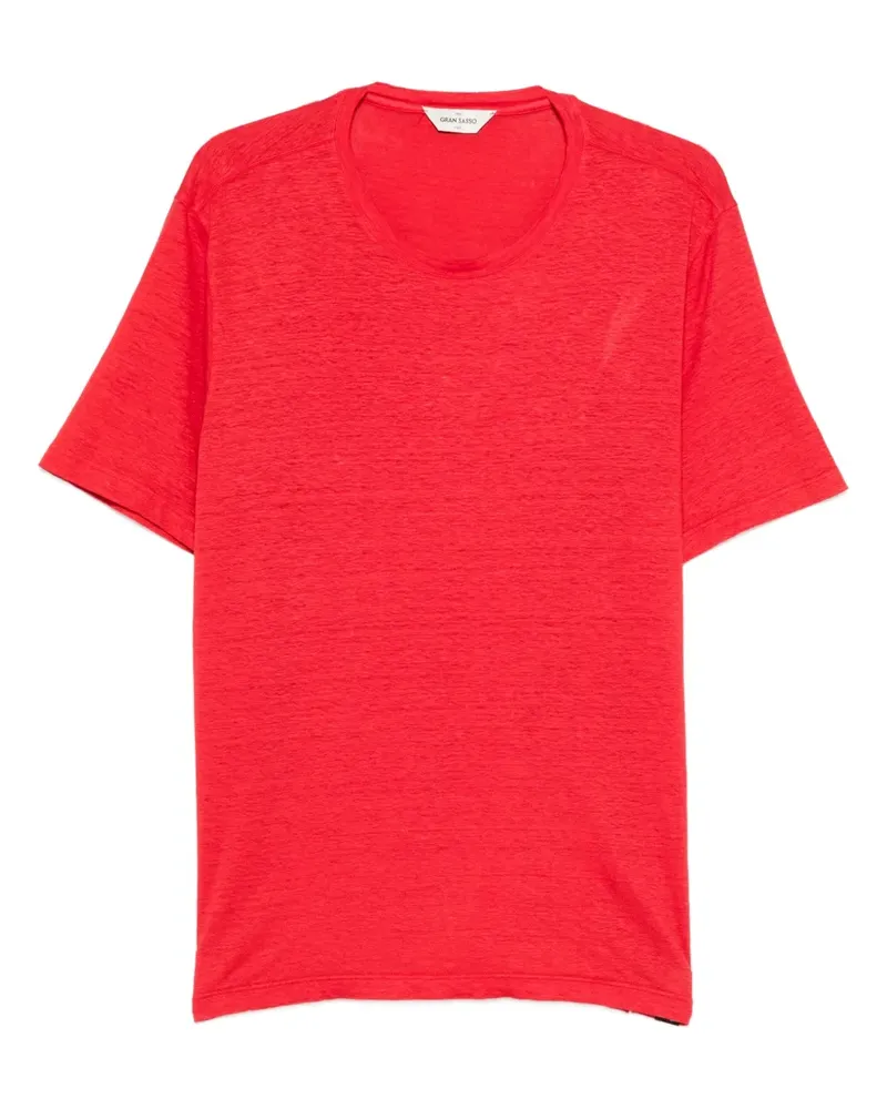 Gran Sasso Meliertes T-Shirt - Rot Rot
