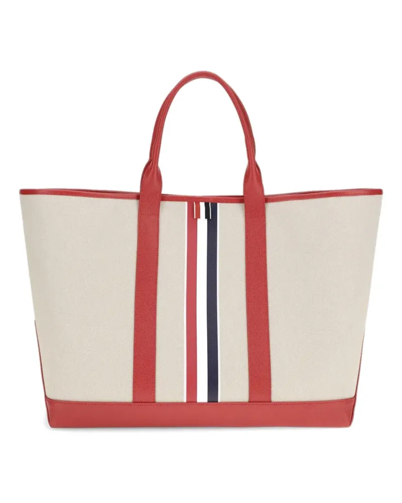 Thom Browne Gestreifte Handtasche - Nude Nude
