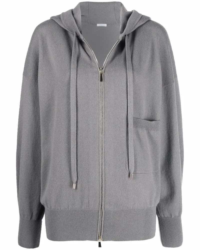 Malo Kapuzenjacke aus Kaschmirgemisch - Grau Grau