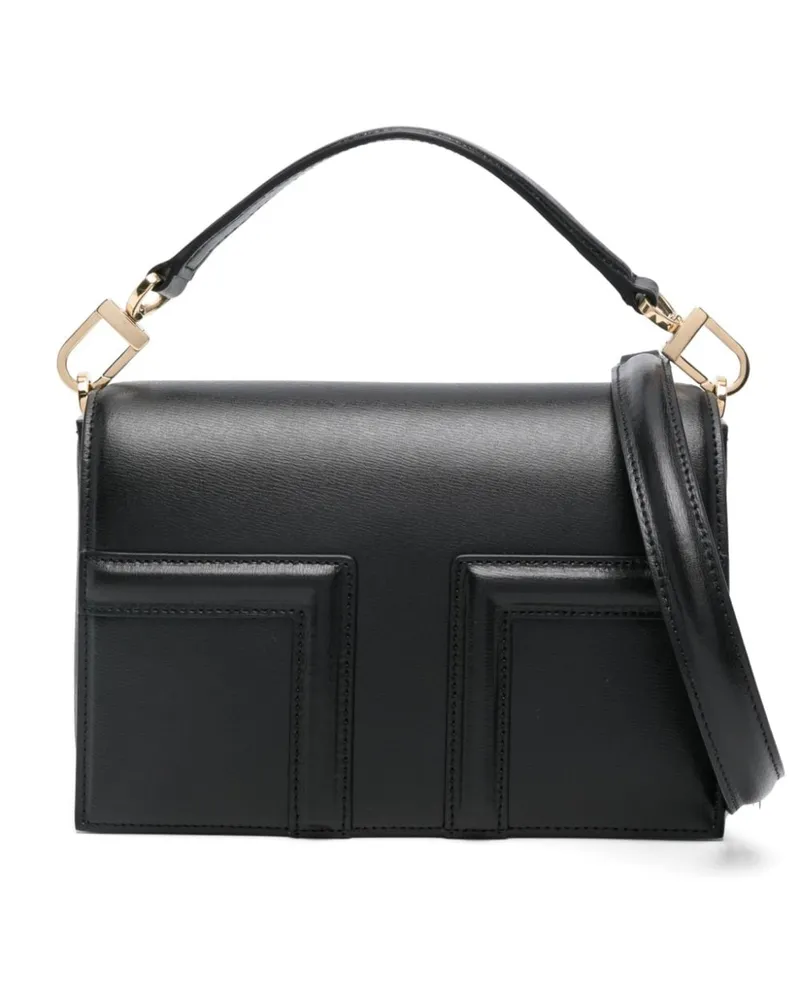 Totême T-Flap Mini-Tasche - Schwarz Schwarz