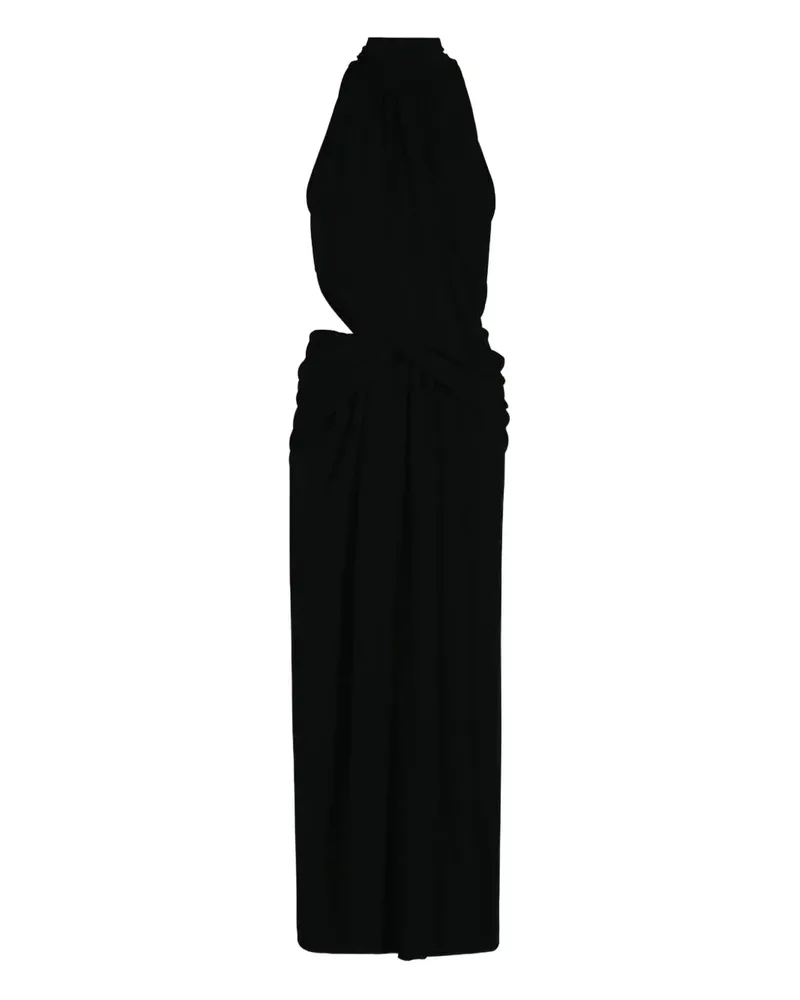 Johanna Ortiz Retro drape maxi dress - Schwarz Schwarz