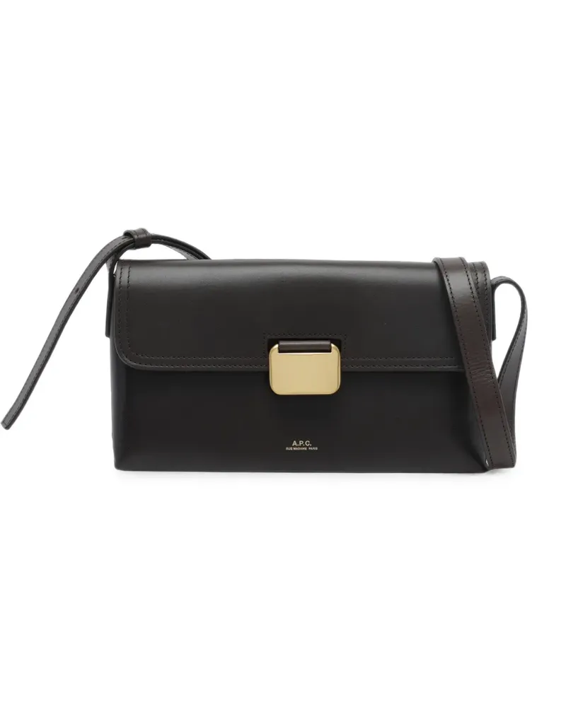 A.P.C. Kleine Simone Schultertasche - Braun Braun