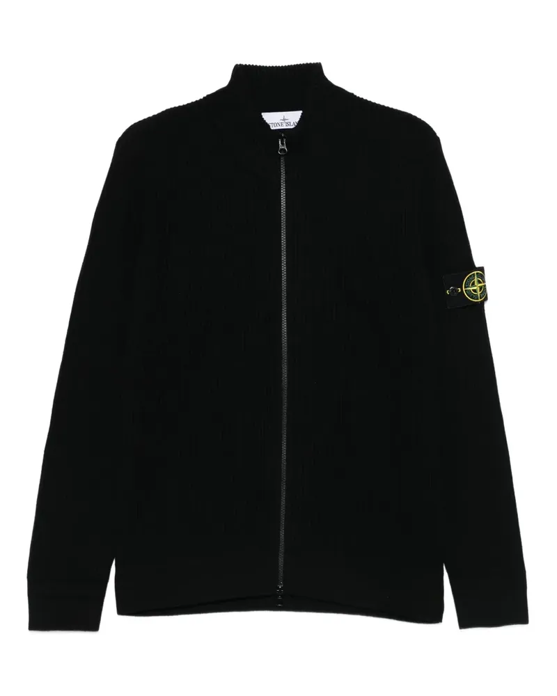 Stone Island Klassischer Cardigan - Schwarz Schwarz