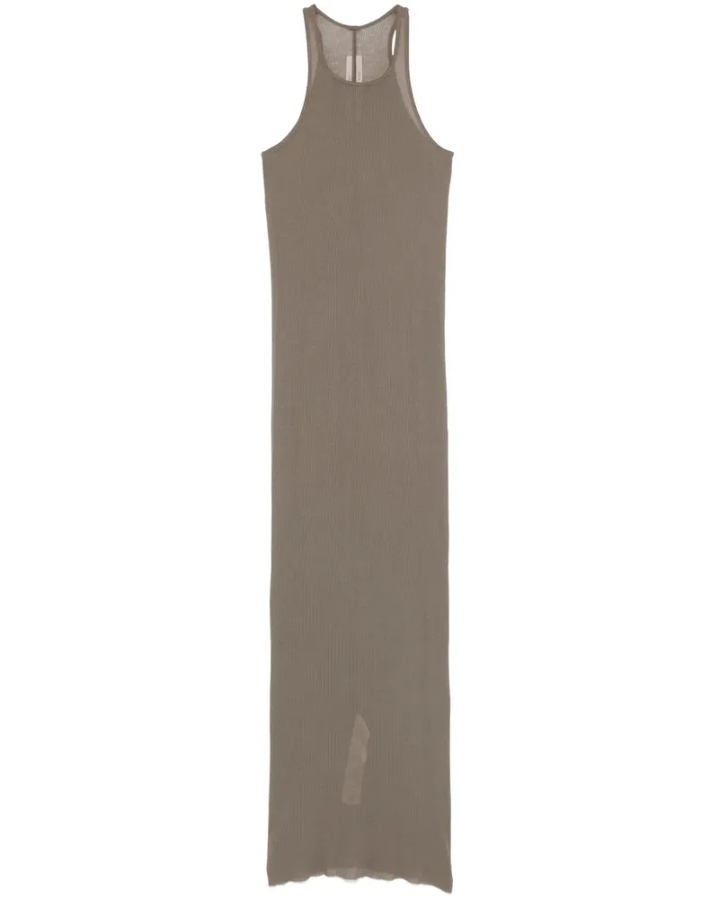 Rick Owens Geripptes Trägerkleid - Braun Braun