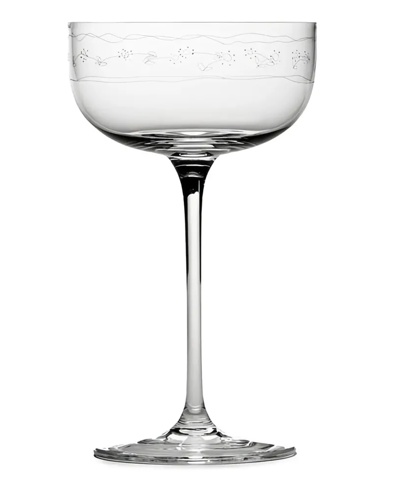 Serax x Marni Anemone Vaniglia Midnight Flowers champagne glass (set of four) - Weiß Weiß