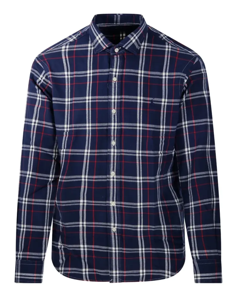 Ralph Lauren Oxford check-pattern long-sleeve shirt - Blau Blau