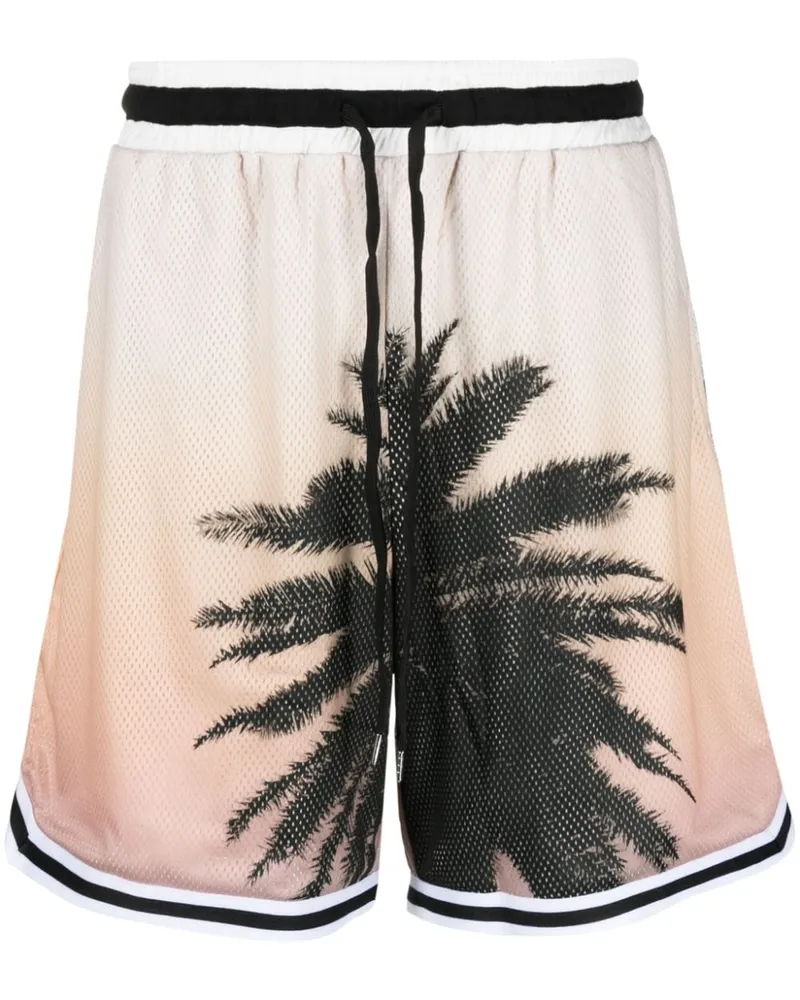 Blue Sky Inn Shorts mit Palmen-Print - Gelb Gelb