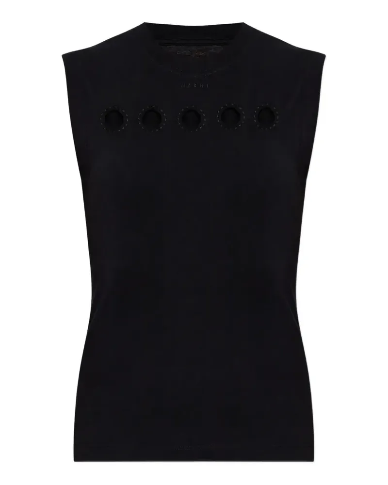 Marni Tanktop mit Cut-Outs - Schwarz Schwarz