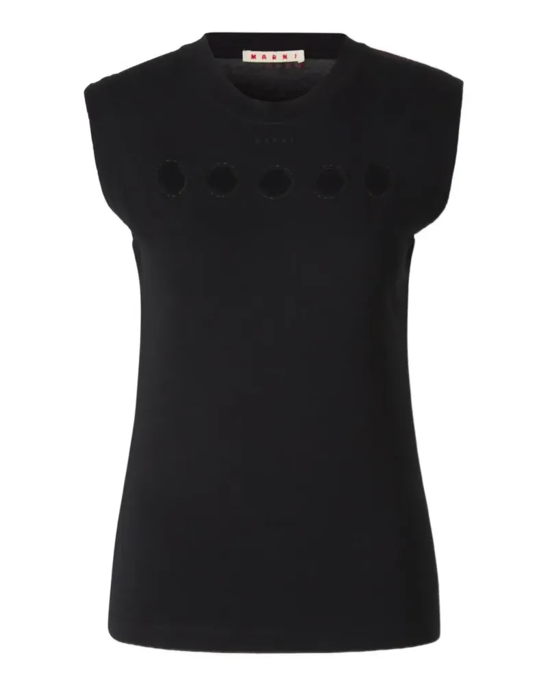 Marni cut-out sleeveless tank top - Schwarz Schwarz