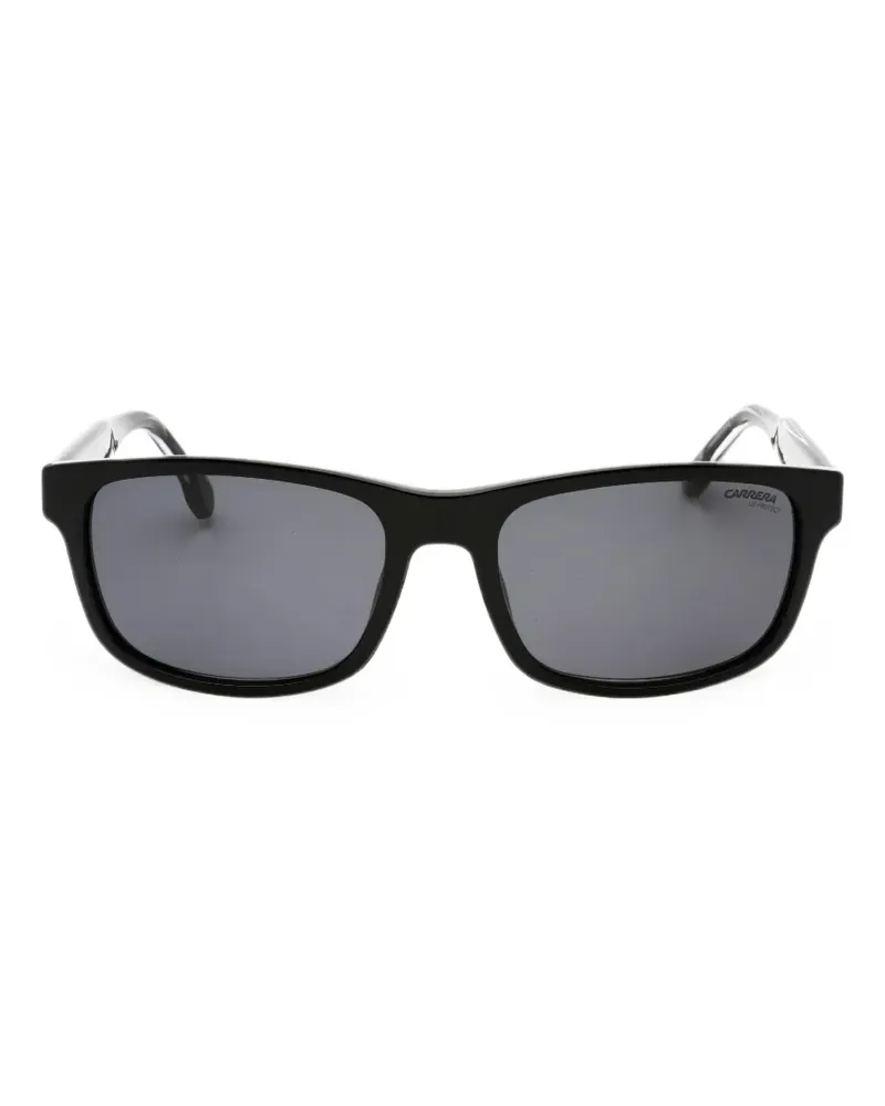 Carrera Sonnenbrille mit eckigem Gestell - Schwarz Schwarz