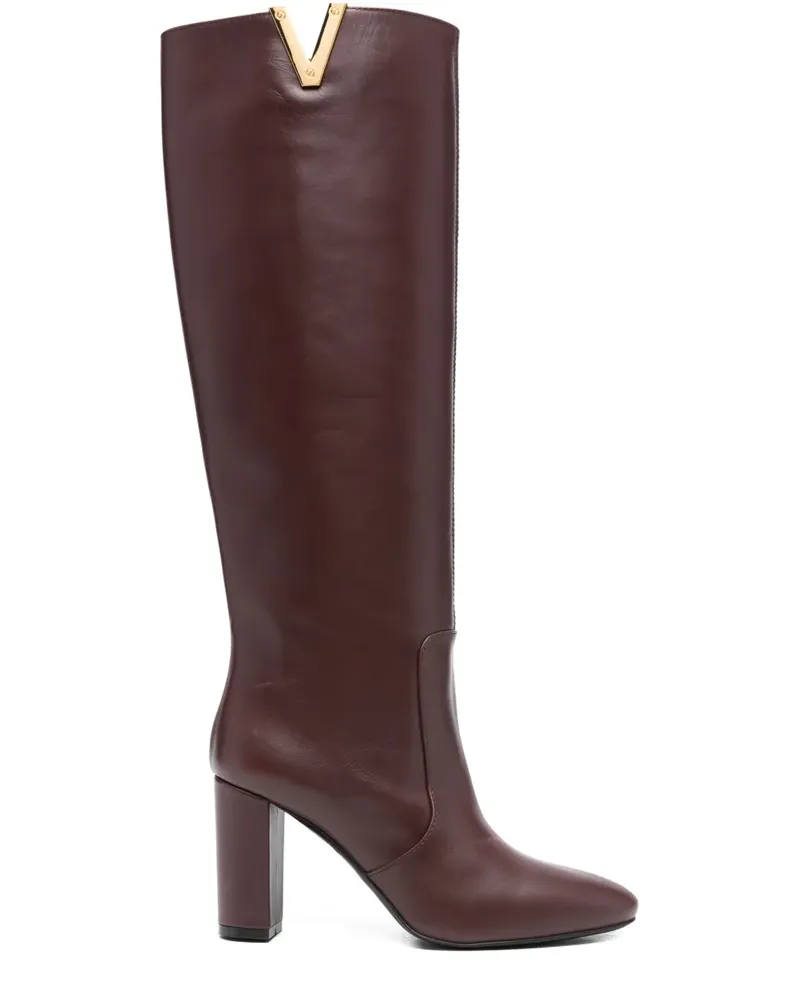 Via Roma 15 Stiefel mit V-Detail - Rot Rot