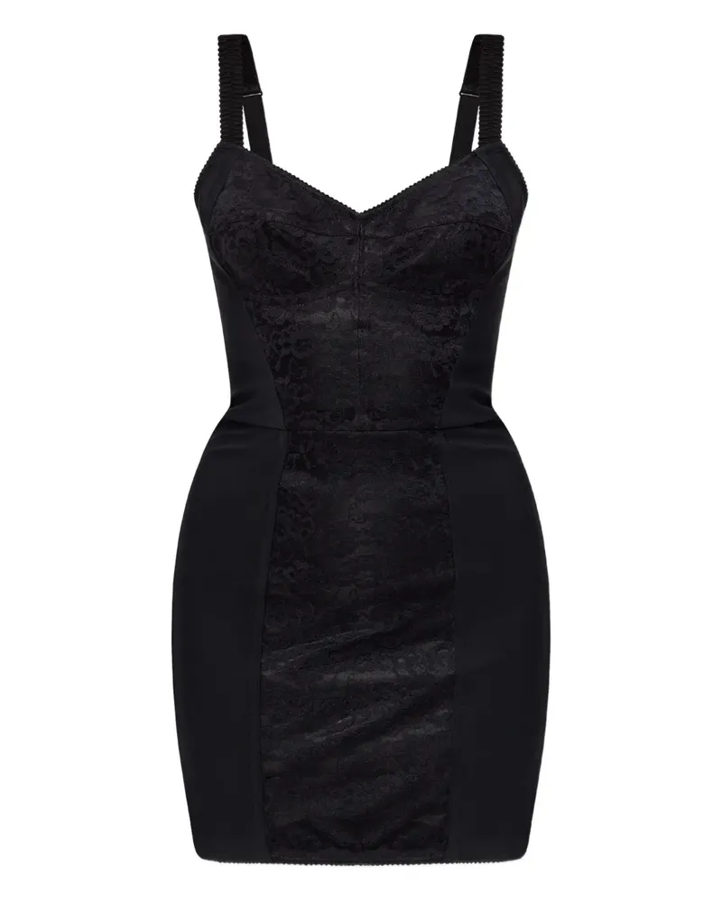 Dolce & Gabbana Ärmelloses Minikleid - Schwarz Schwarz