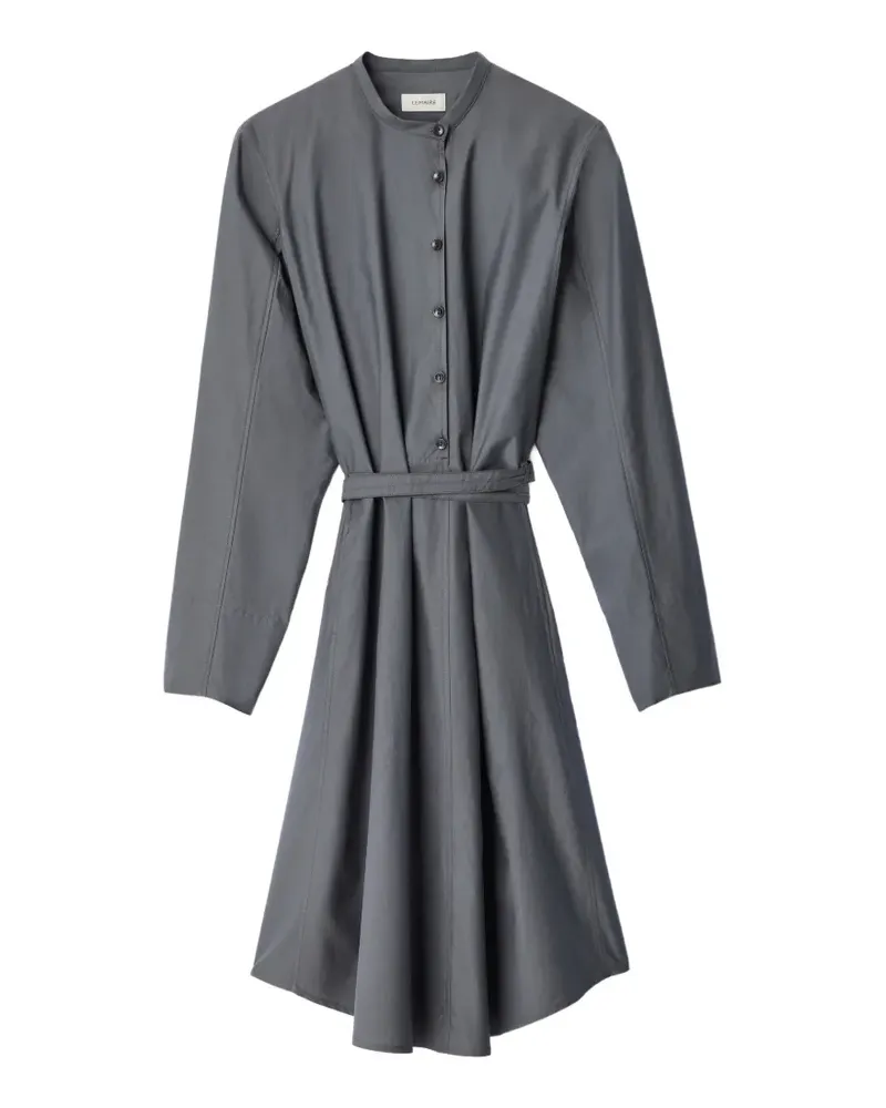 Christophe Lemaire Sailor Kleid aus gewaschenem Baumwoll-Seidengemisch - Grau Grau