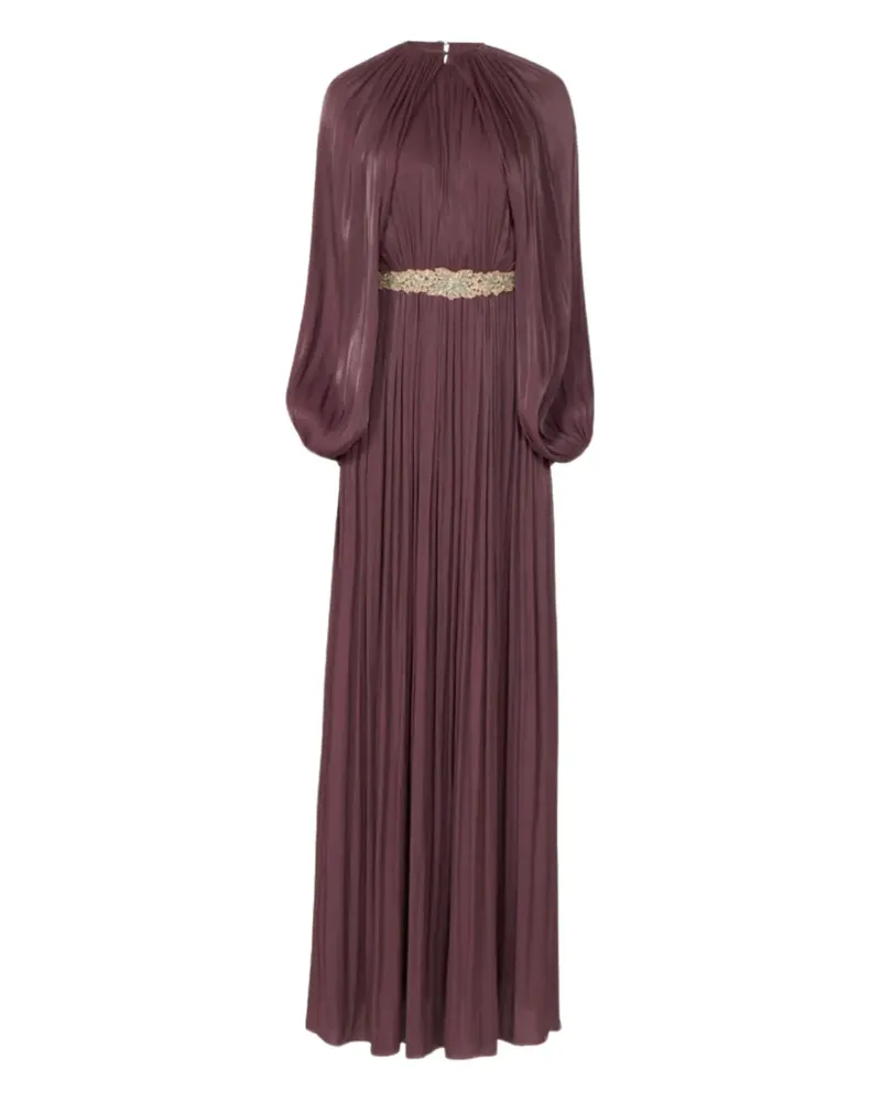 COSTARELLOS Verziertes Plisseekleid - Violett Violett