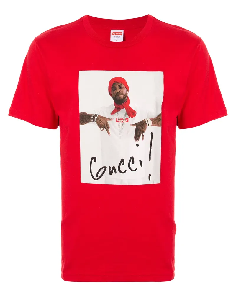 Supreme Being Gucci Mane' T-Shirt - Rot Rot