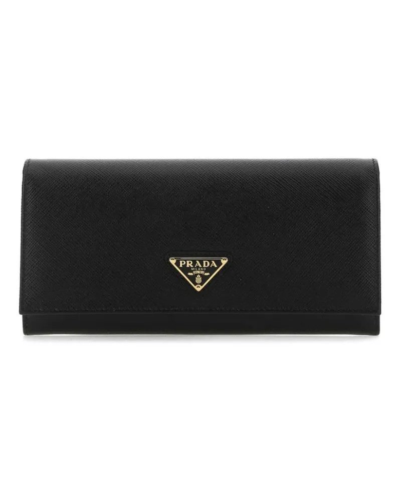 Prada Portemonnaie aus Saffiano-Leder - Schwarz Schwarz