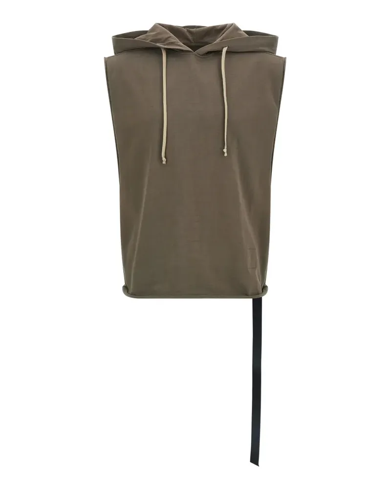 DRKSHDW by Rick Owens hooded raw-cut vest - Braun Braun