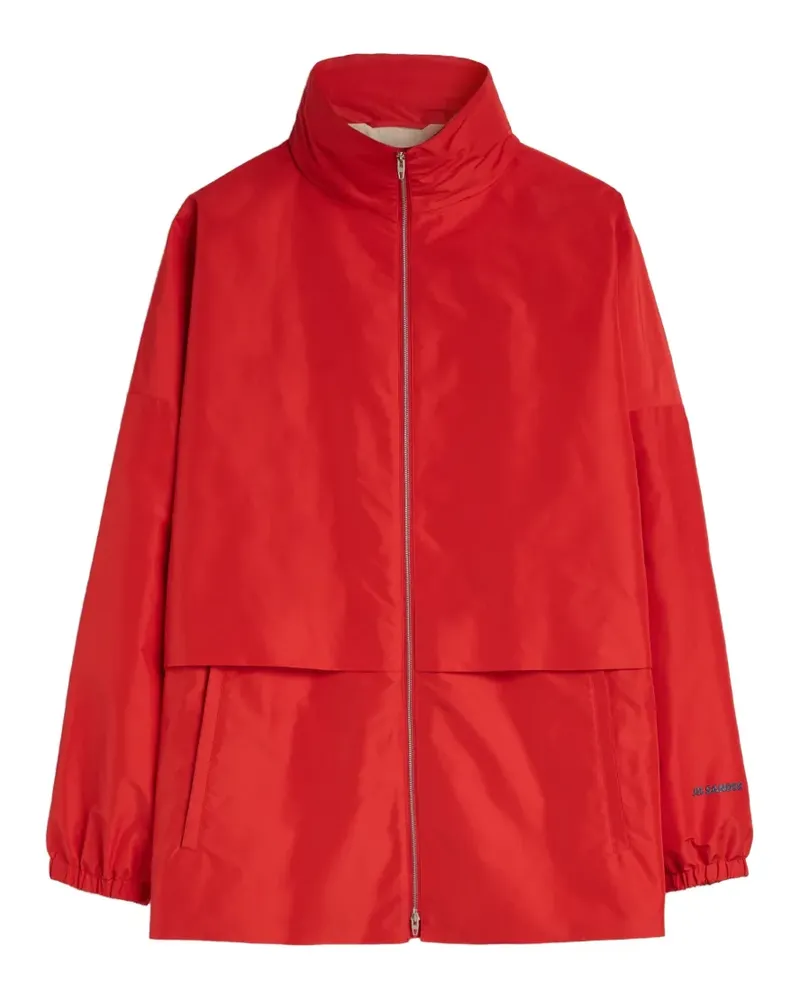 Jil Sander Jacke mit Logo - Rot Rot