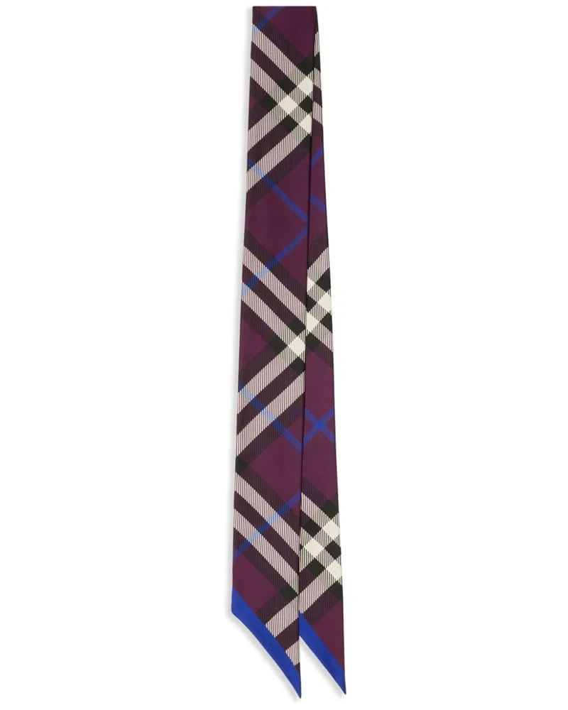 Burberry Seidenschal mit Nova-Check - Violett Violett