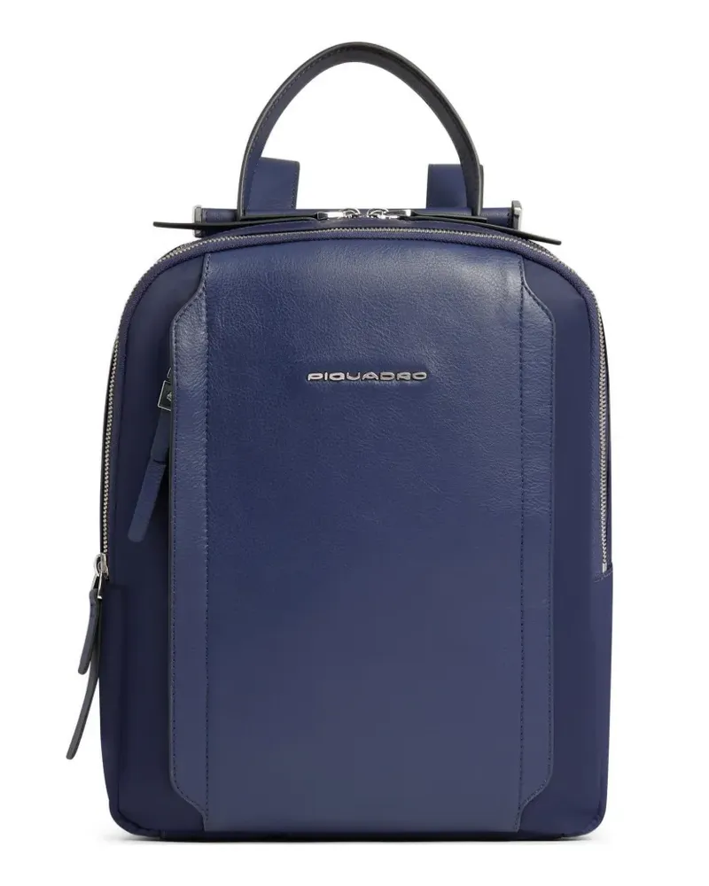 Piquadro panelled backpack - Blau Blau